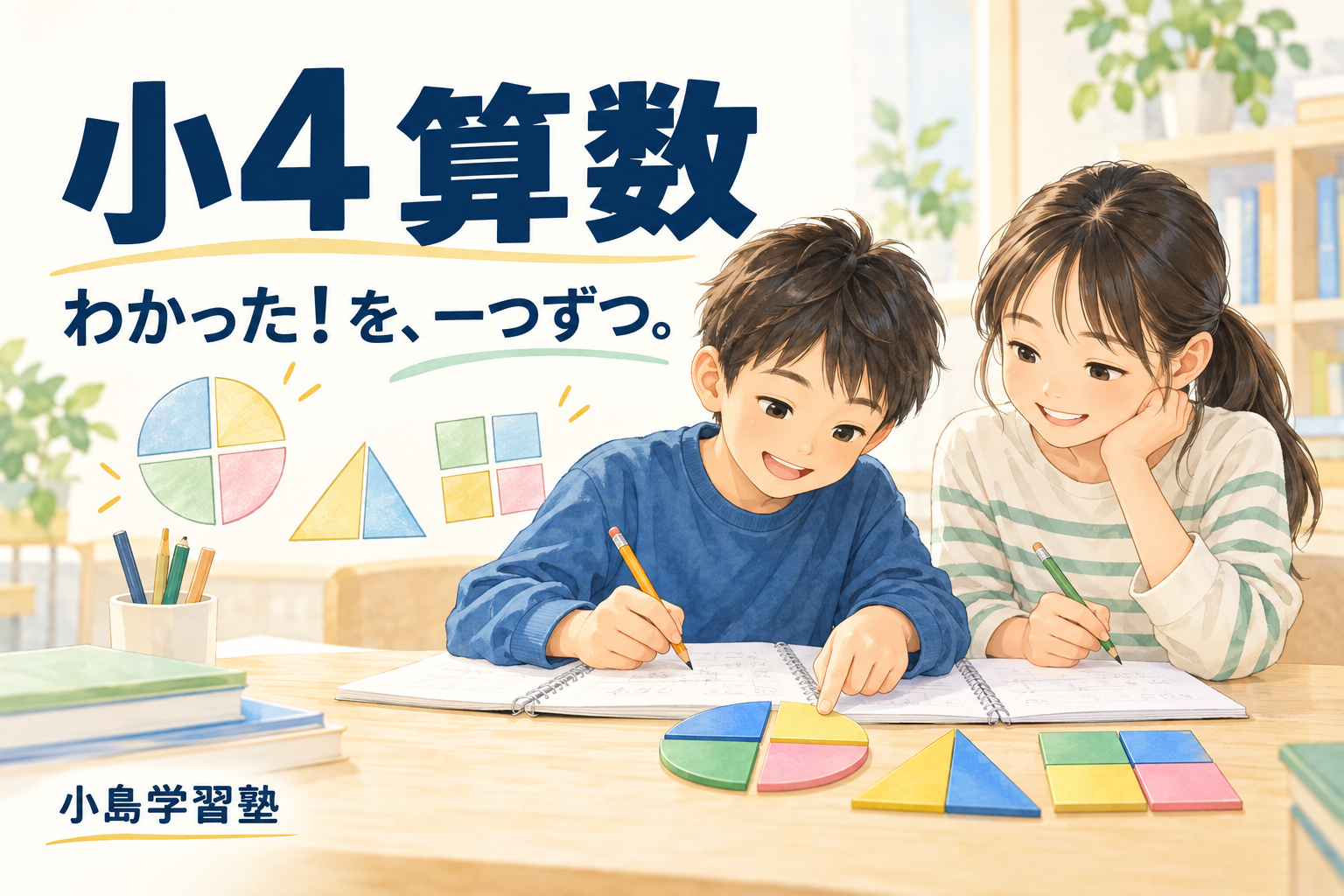 川越市の小４算数対策｜少人数制の小島学習塾